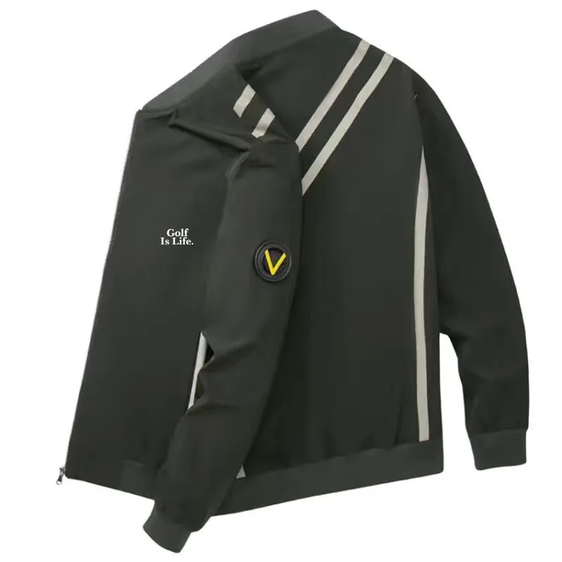 2022 Spring Autumn Golf wear Man Loose Windbreaker Jackets High Quality Thin Golf Clothing Men Bomber Jacket Coat Plus Size 8XL