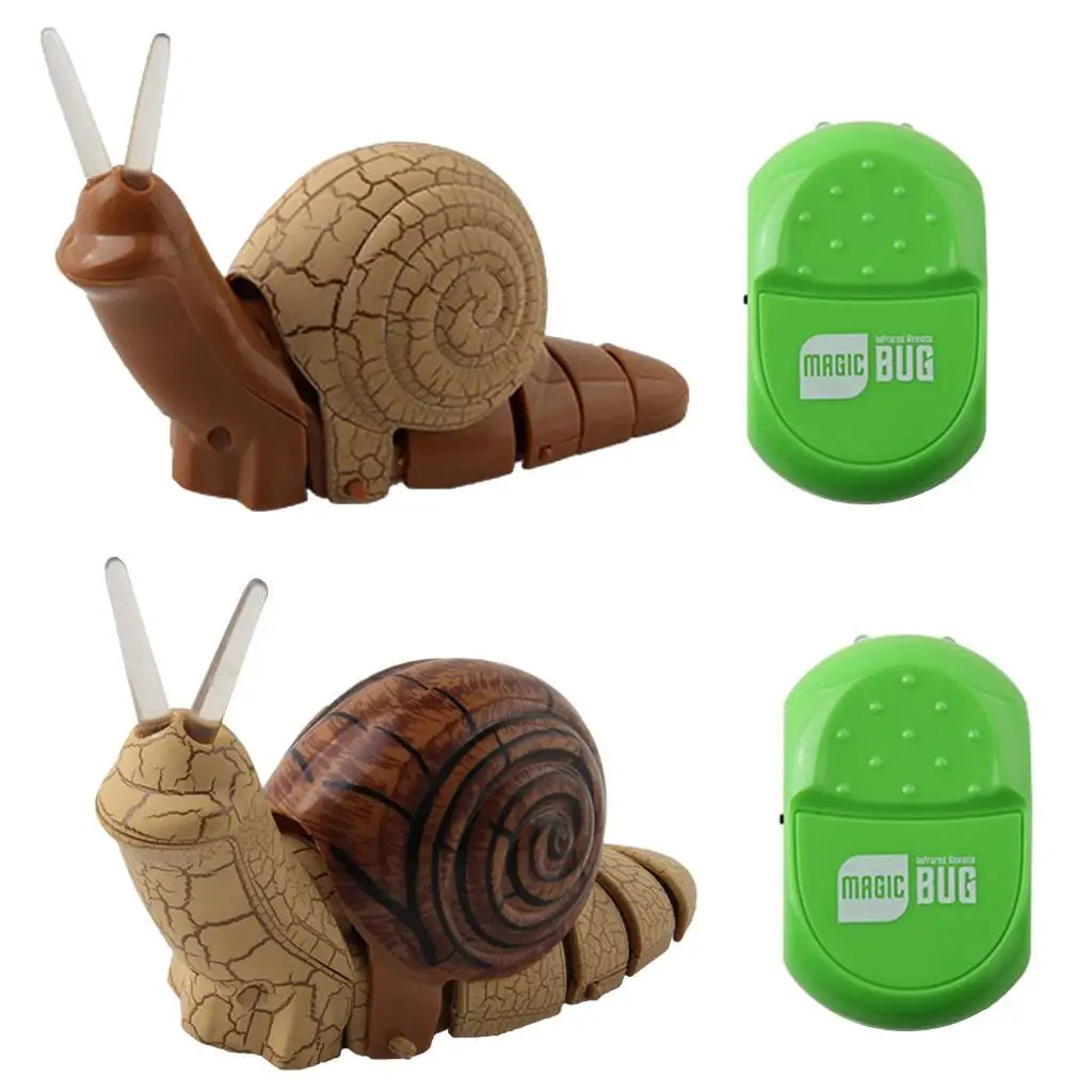 

IR Remote Control Mock Fake Squirmy Snail RC Toy Prank Insects Scary Bugs