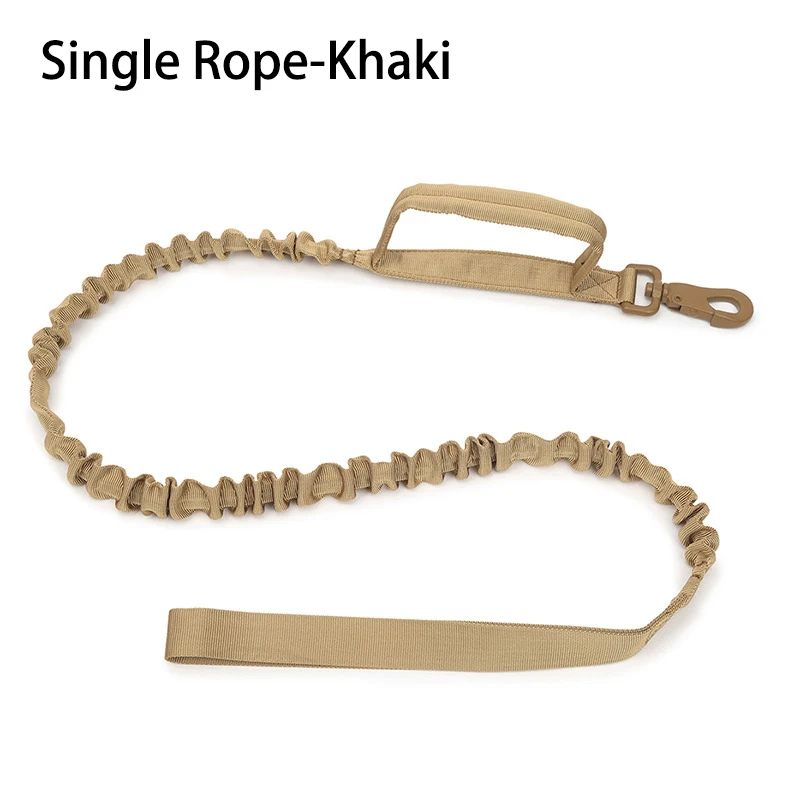 Тактический поводок для собак с 2 ручками быстросъемный эластичный кошек