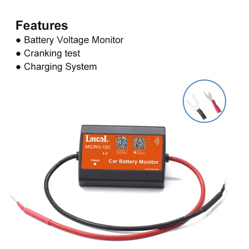 

Battery Tester Tool Motorcycles Car Truck Resistance Diagnostic Analyzer