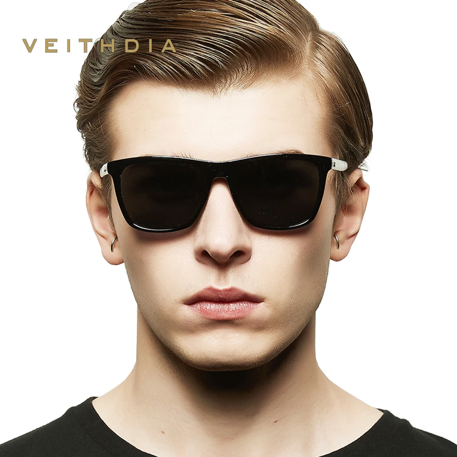 

VEITHDIA 2022 Unisex Retro Aluminum+TR90 Square Polarized Sunglasses Lens Vintage Eyewear Accessories Sun Glasses For Men/Women