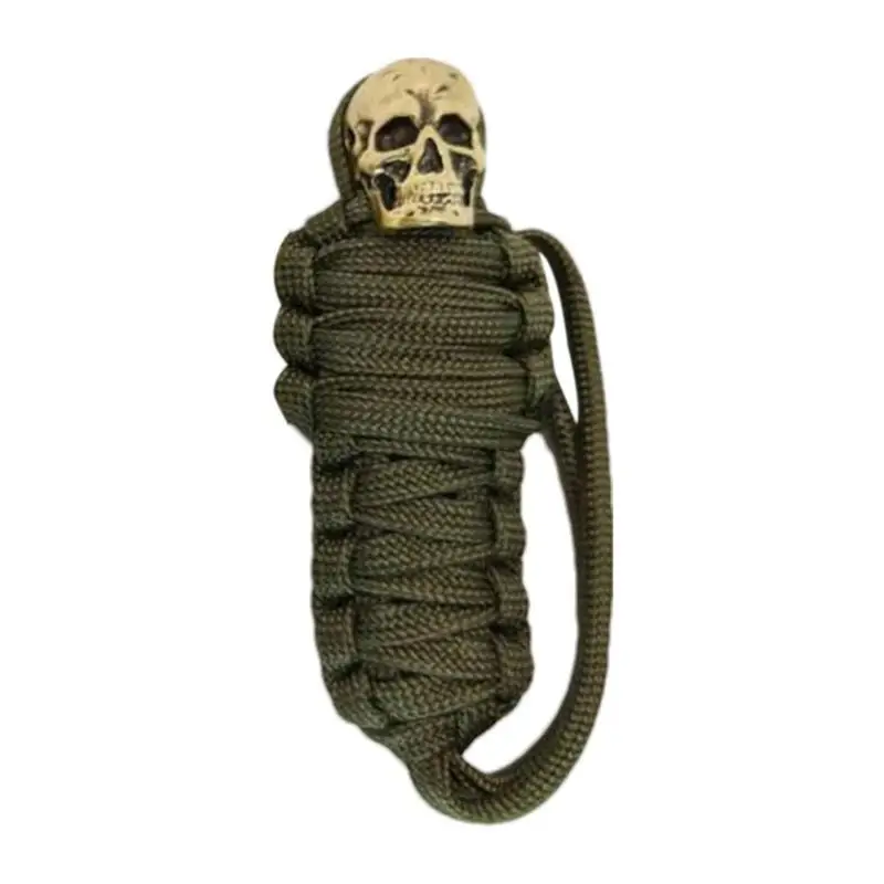 

Keychain Mummy Skull Head Keychain Wallet Pendant Key Chain Braided Rope Paracord Buddy Bag Hangings Backpack Doll Toy Gifts