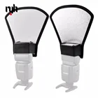 Серебристо-белый Камера софтбокс с диффузором для вспышки профессиональной фото светоотражатель для Canon Sony Minolta Nikon Tumax Камера s 11*18*20 см