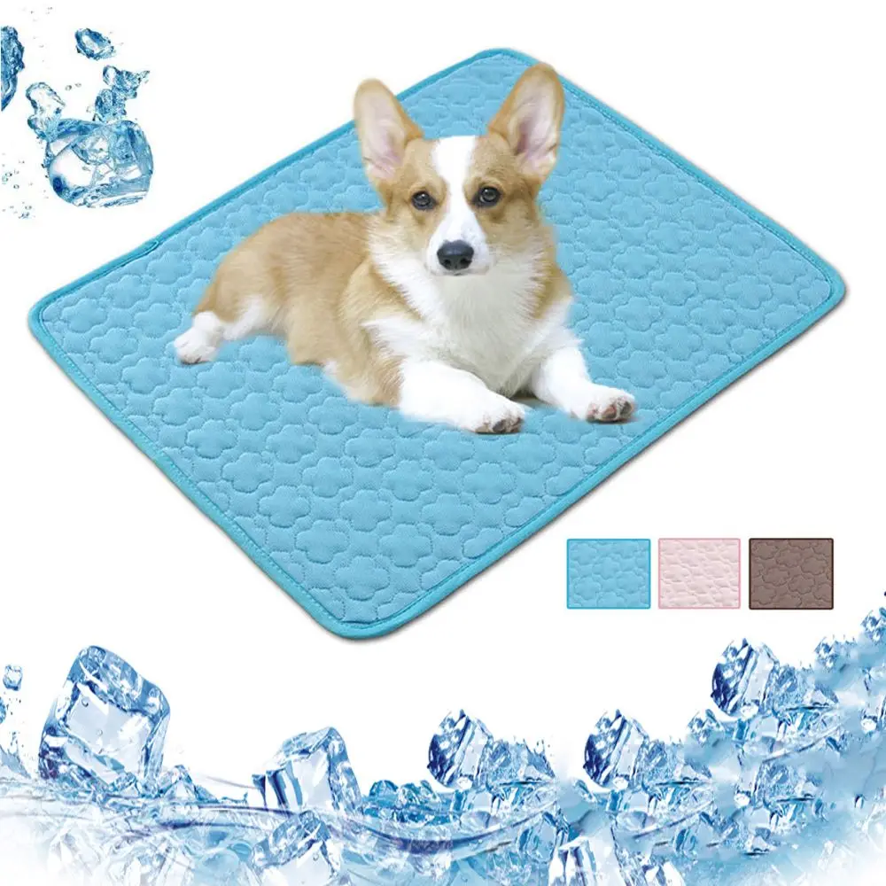 Охлаждающий коврик для домашних животных моющийся охлаждающий из вискозы сна