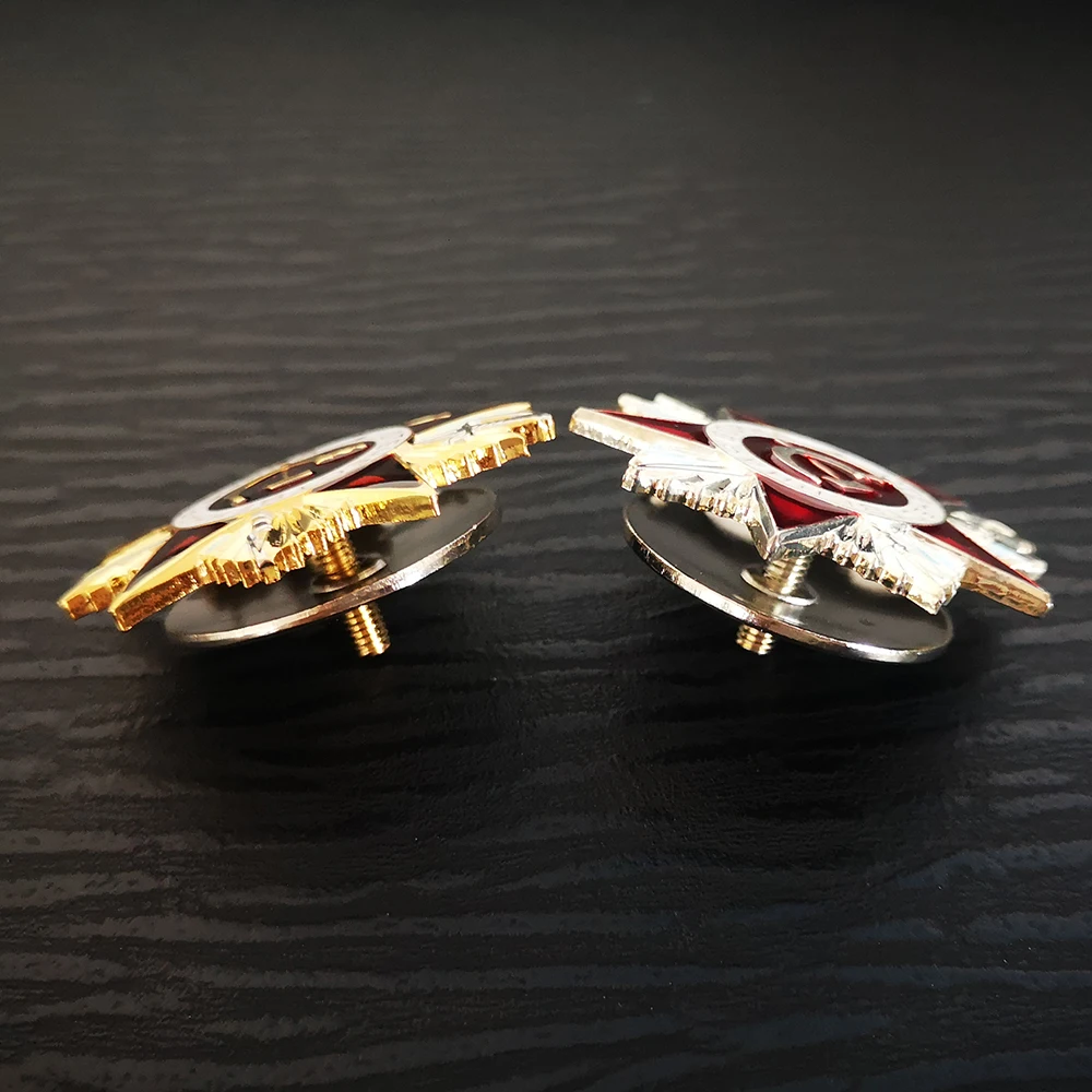 Два цвета Россия СССР значок нагрудные булавки 4 5 см Винтаж античная классика