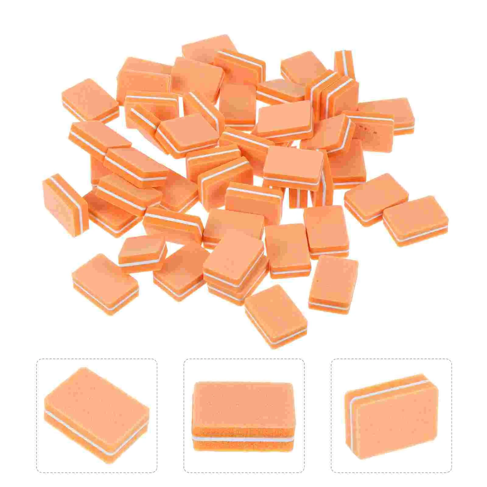 

50pcs Grit Mini Buffer Block Sponge Nail Polish Sanding Buffer Strips Nail File Block