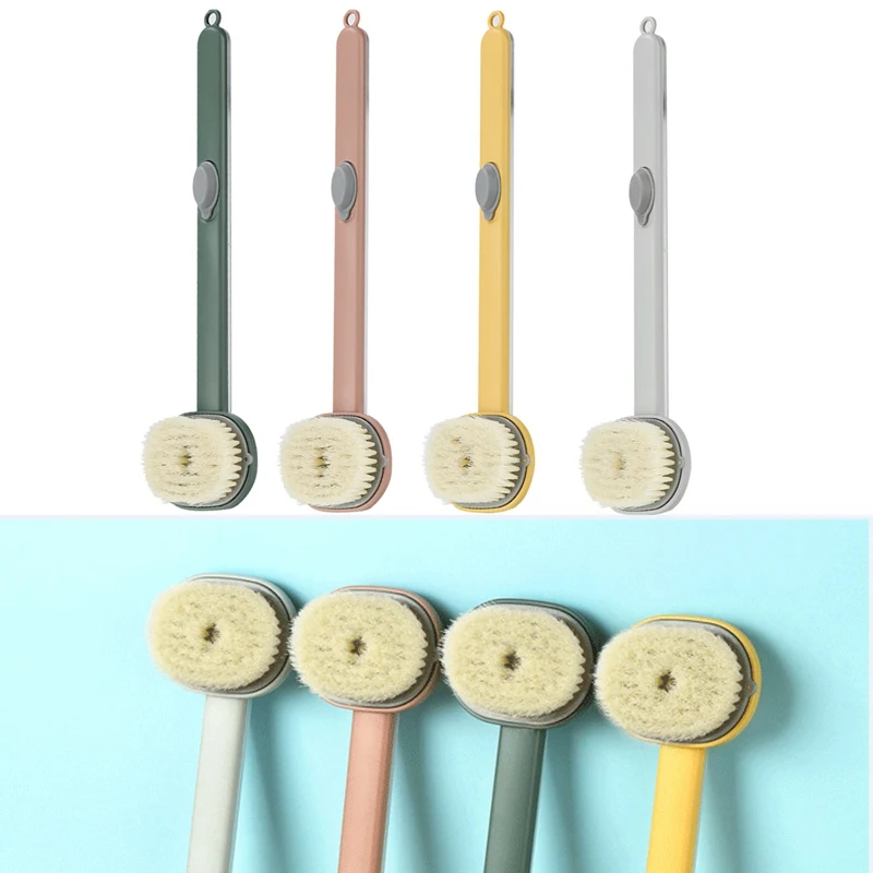 

Long Handle Liquid Bath Brush Multifunctional Detachable Back Body Bath Scrubber