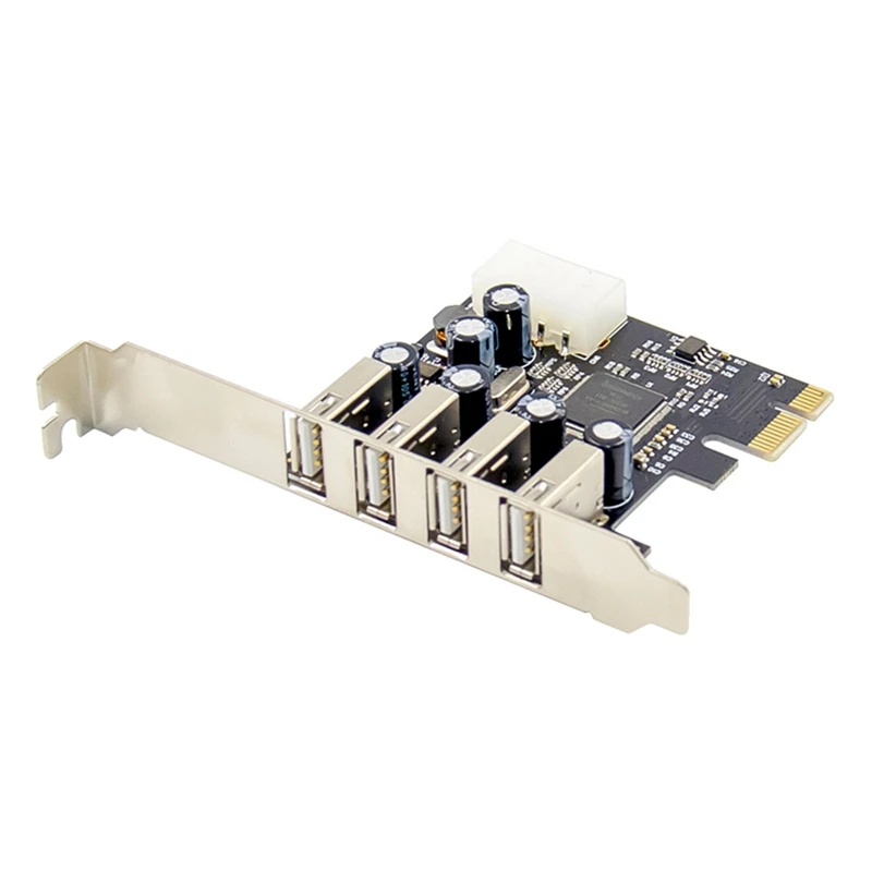 Карта преобразователя PCI-E на 4 порта USB 2 0 карта адаптера PCIE USB2.0 чипсет MCS9990