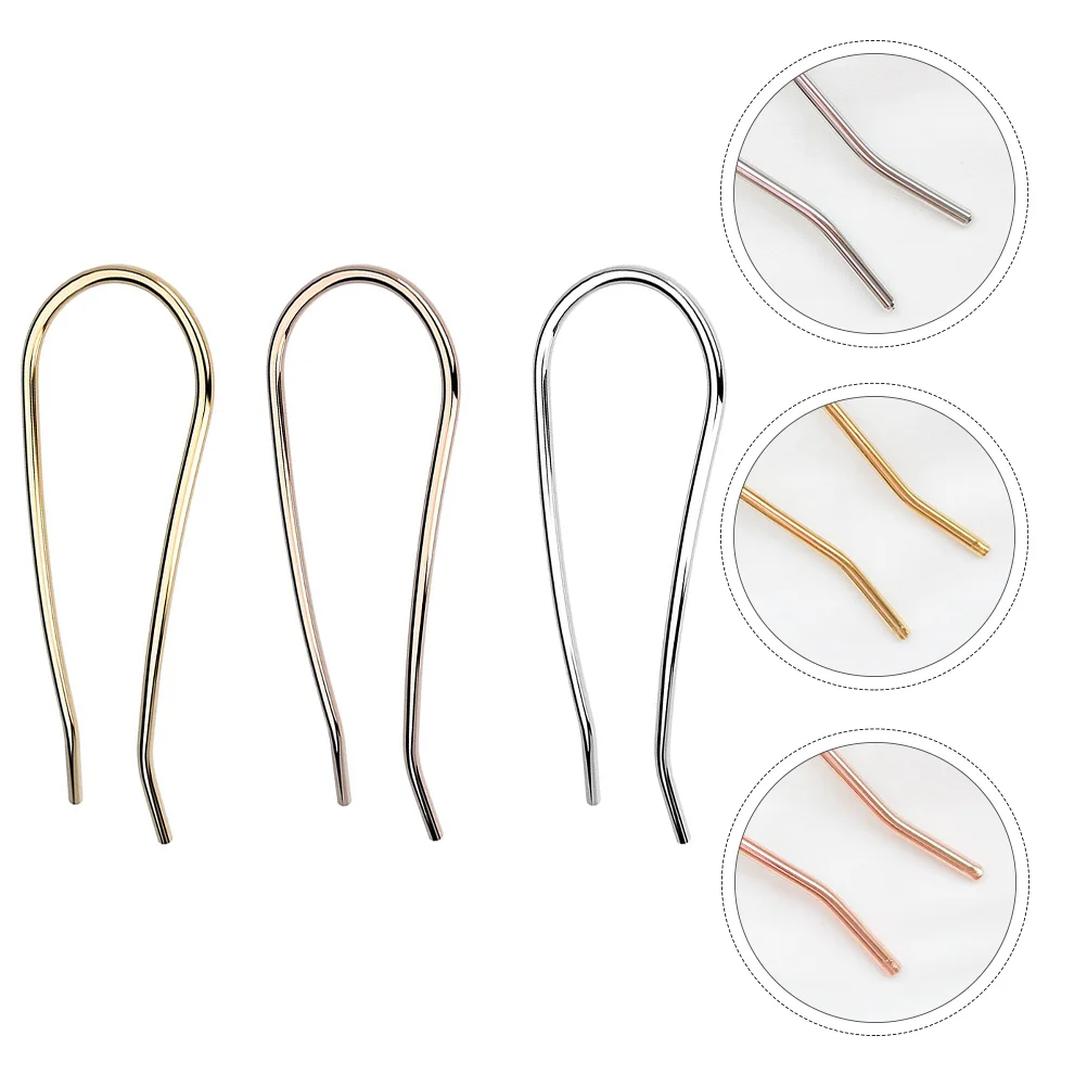 

Hair Clip Alloy Clasp Sticks Woman Bobby Shaped U Metal Style Simple Stick Ladies Girl Barrettes French Updo Lady Accessories