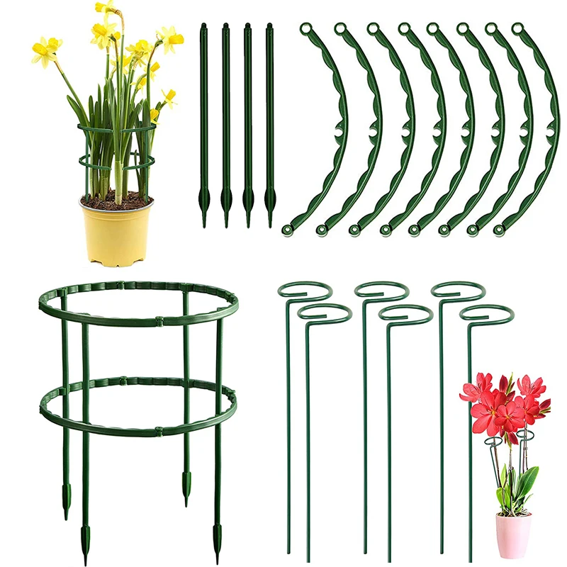 

5/10/20pcs Plant Holder Sets Support Flowers Pot Garden Plant Support Flower Stem Fixing Rod Orchid Lily Peon Garden Bonsai Tool