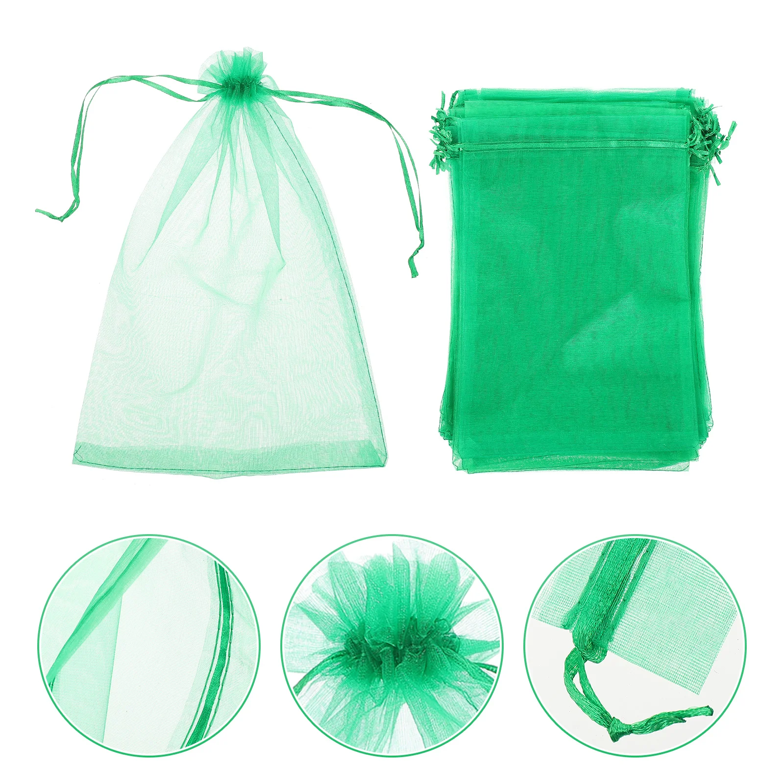 

Fruitnetting Mesh Protection Barrier Cover Net Bird Drawstringgarden Pouches Grapes Strawberry Tomatoes Organza Treeinsect