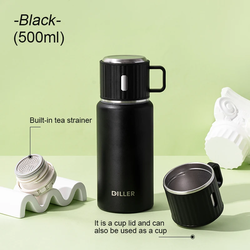 Мужская и женская портативная уличная изолированная чашка Diller из нержавеющей