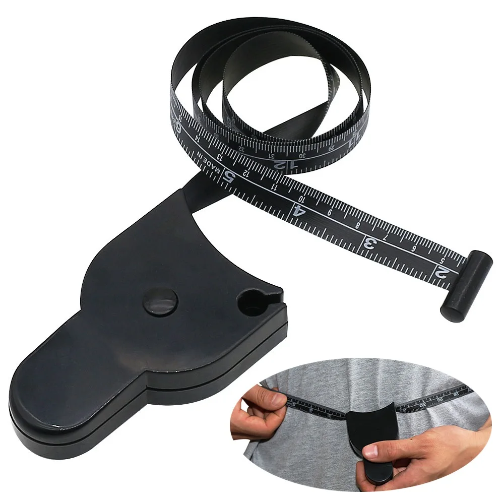 Черная Y-образная лента для измерения тела, 152 см, 60 дюймов, измеритель для фитнеса из мягкого ПВХ, точный толщиномер, выдвижная лента, измерительная лента, подарок