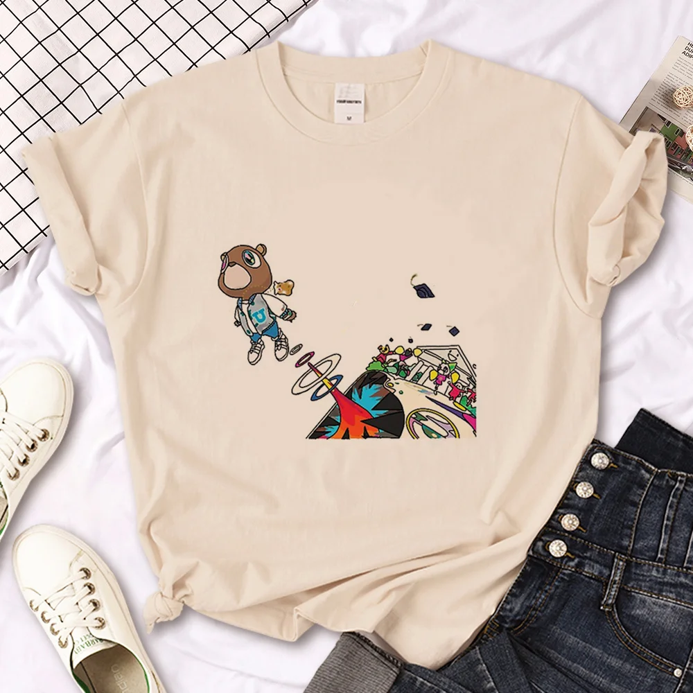 

Женская забавная комиксная футболка y2k с рисунком девушки манга японская одежда