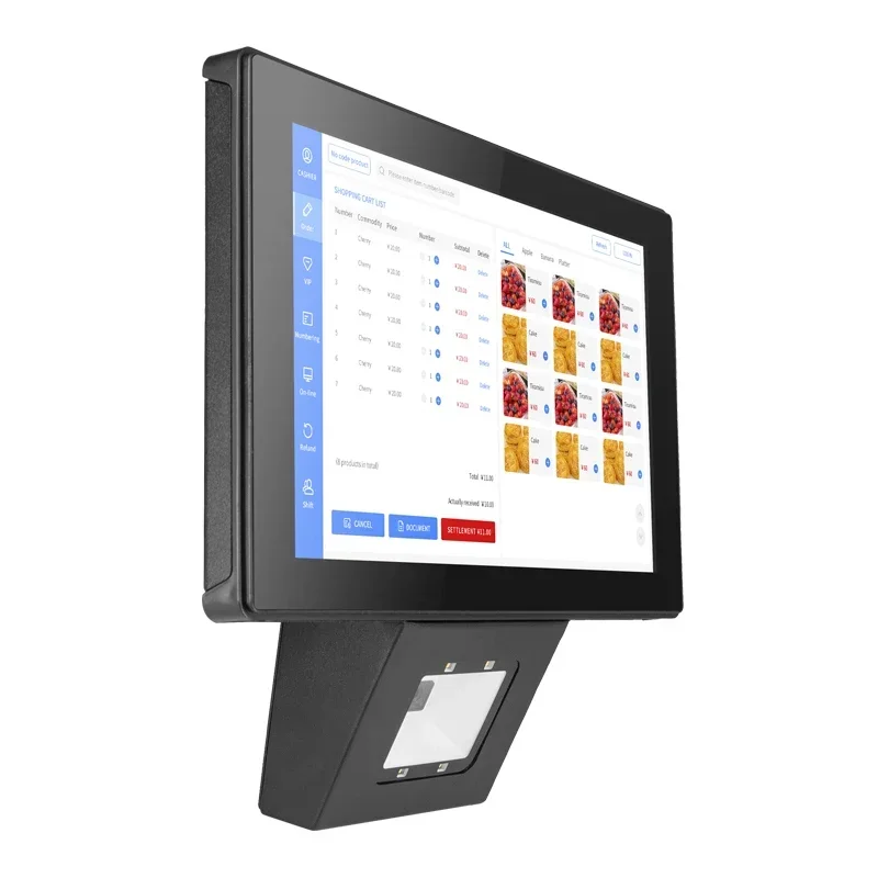 10-дюймовый POS-терминал по цене для Windows со штрих-кодом считывателем QR-кода