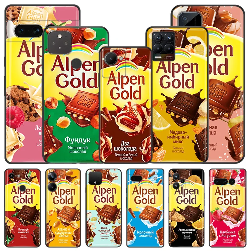 Мягкие чехлы для телефонов Pixel 8a 7a 6a 7 6 8 Аллен золотой шоколадный Honor X8b X9b X7b 70 90 X6 X7