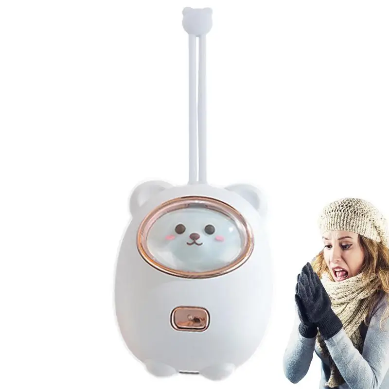 

Перезаряжаемый грелка для рук Мультяшные Карманные грелки для рук с дышащим ночным светом RGB электрическая грелка для рук для кемпинга на о...