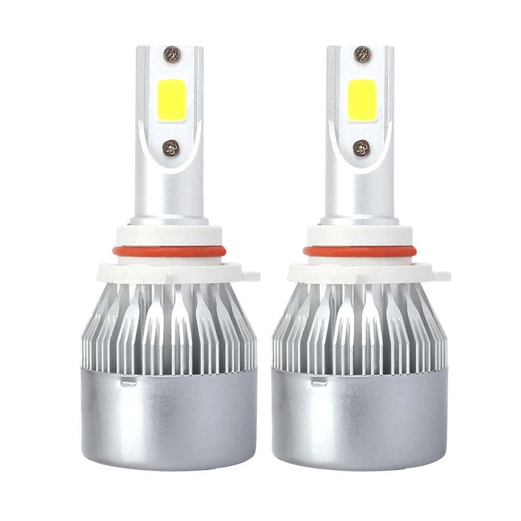 

1 пара, Автомобильные светодиодные лампы H1 H3 H7 H11 9005 9006 C6 36 Вт 8000K