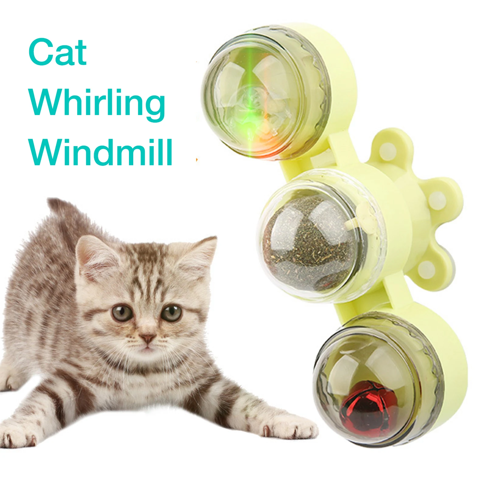 

Игрушки для кошек, ветряная мельница, игрушка для кошек, интерактивный пазл для домашних животных, игрушка для кошек с вращающимся поворотн...