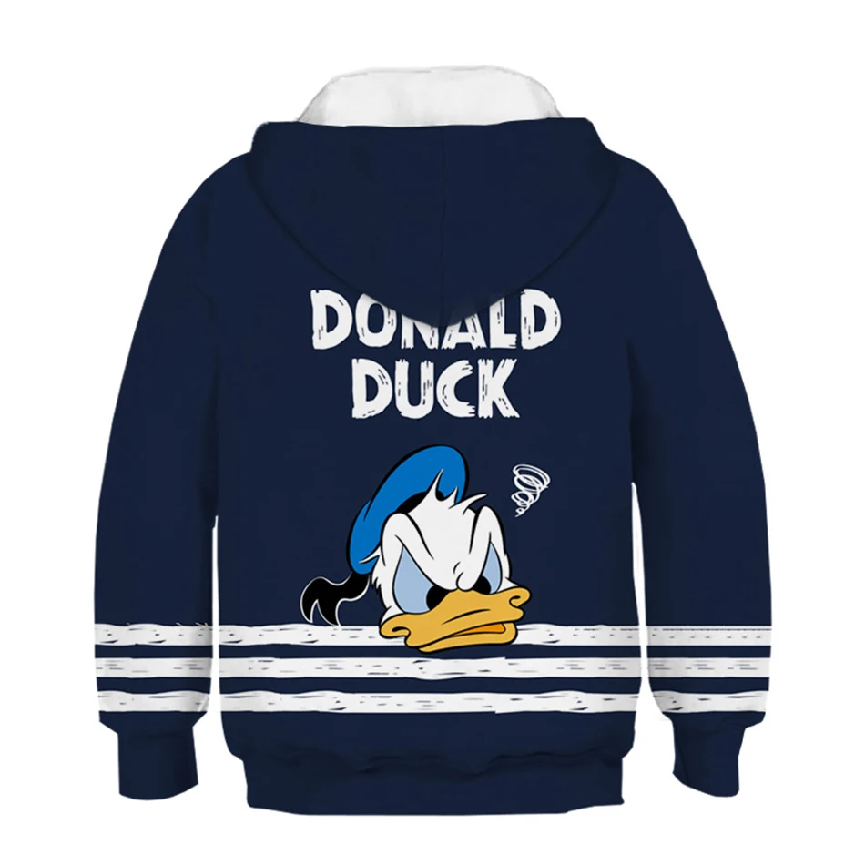 New Spring Autumn Teen Kids Cartoon Print Hoodies Children Funny Mickey Mouse Minnie Hooded Sweatshirt Boy Girl Stitch Pullover