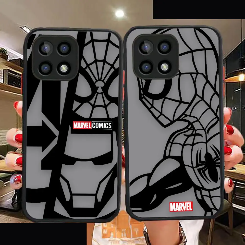 

Marvel's Iron Spider-Man Matte Case For OPPO A15 A16 A76 A54 A55 A73 Funda A74 A92 A93 A94 ACE2 FINDX3 R15 PRO Phone Case Para