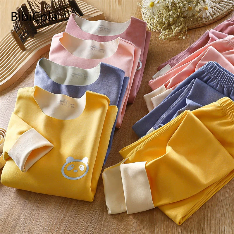 

Осень-зима 2022 г., комплект детского нижнего белья, осенняя одежда и штаны комплекты домашней теплой одежды для мальчиков и девочек от 3 до 10 л...