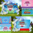 Seekpro фотография мультфильм Baby Shower Дети Девочка День рождения баннер фон собака вечерние лапа кость мальчик фото фон фотосессия