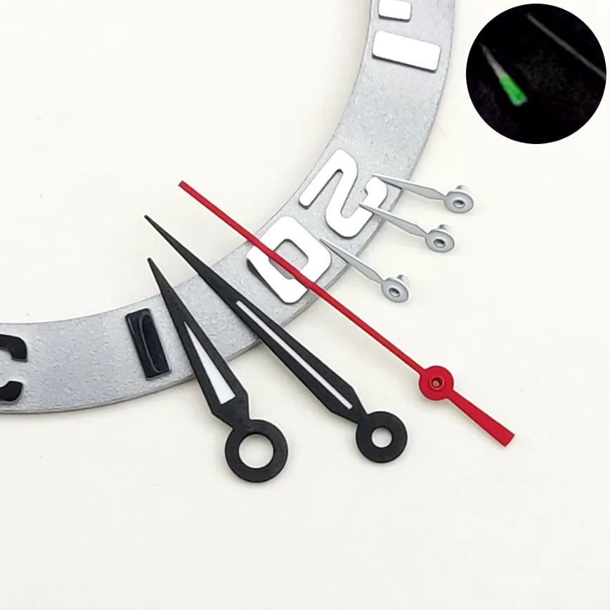 13MM Watch Hands Watch Accessories Multifunctional Chronograph Running Seconds Six Hands Luminous Watch Hands for VK63 Movements