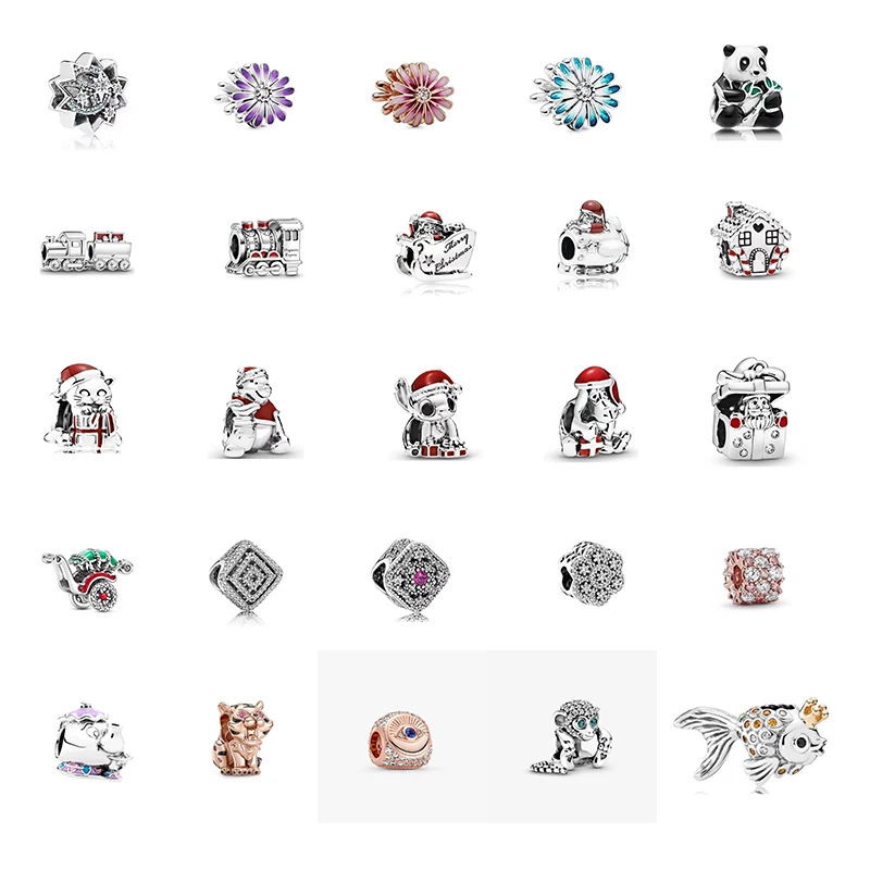 

Circular Animal Beads Fit Original Pandora Charm Bracelet DIY Fashion Jewelry Making