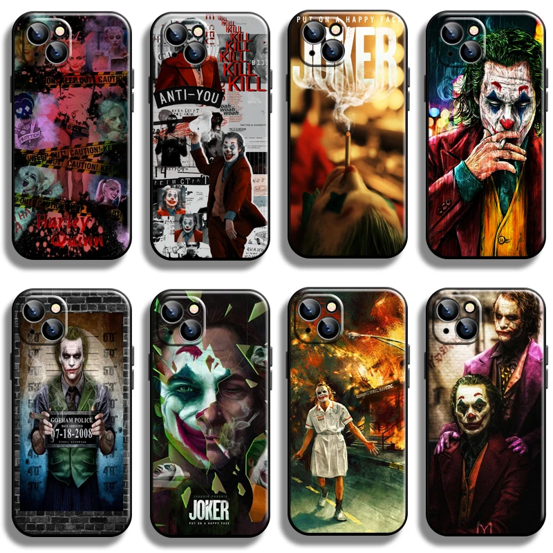 

Funny Joker Clown For Apple iPhone 13 12 11 Pro 13 12 Mini X XR XS Max 5 6 6S 7 8 Plus SE2020 Phone Case Liquid Silicon Coque
