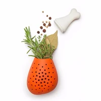 spice filter creative chicken leg shape spice filter stew soup silicone seasoning bag silicone chicken leg seasoning