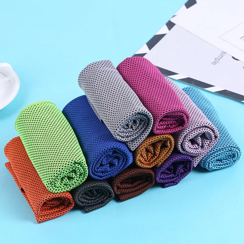 

Colors Men And Women Gym Club Yoga Sports Cold Washcloth Running Football Basketball Cooling Ice Beach Towel Lovers Gift Toallas
