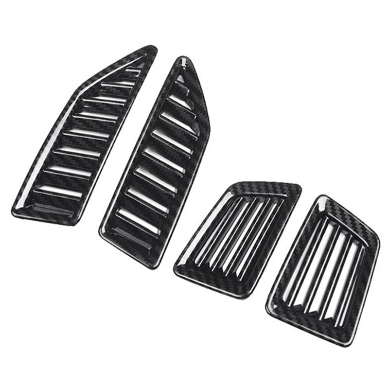 4 шт. автомобильное углеродное волокно центральное управление приборная панель