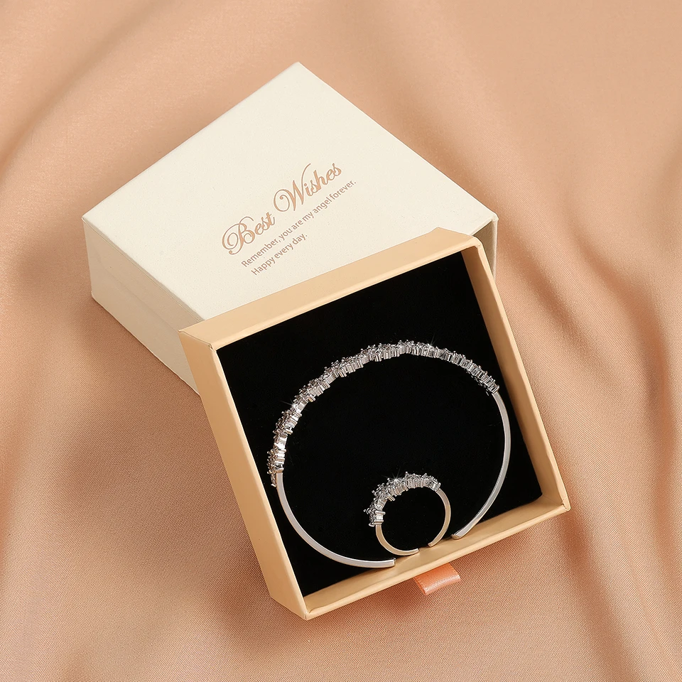 UILZ 2 шт. роскошные темпераментные украшения C-образной формы для женщин