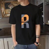 mens t shirt summer new cotton high quality mens short sleeve trend loose casual versatile bottoming shirt round neck top