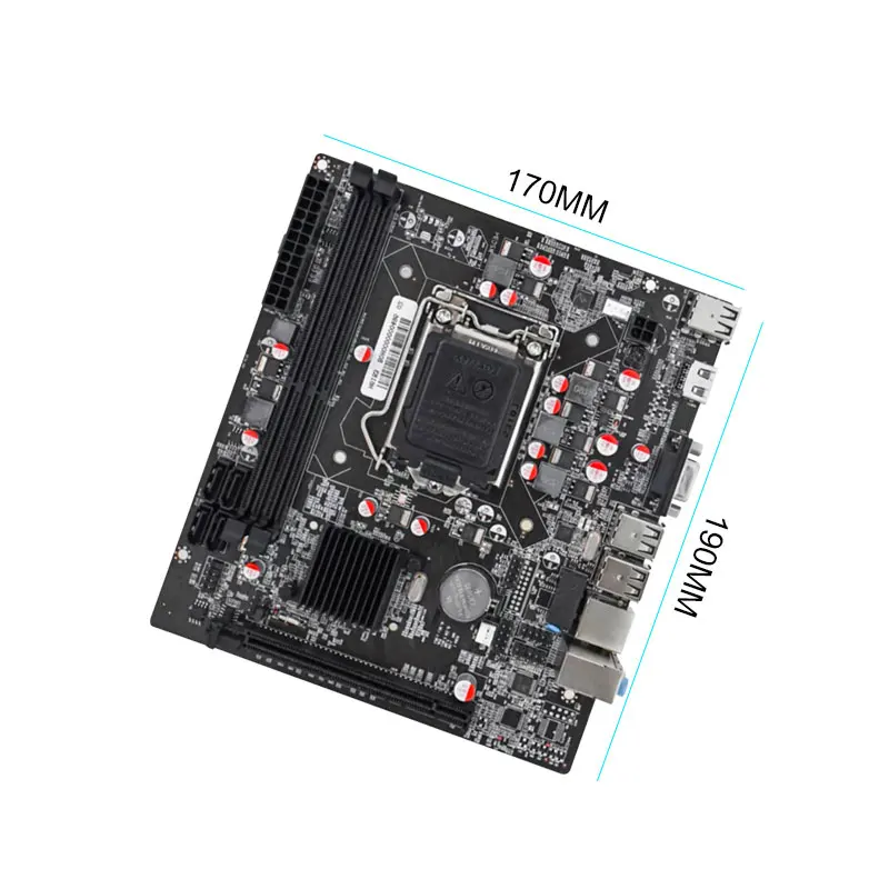 Материнская плата H61 LGA1155 с гнездом Sever десктопная материнская поддержкой ЦП + SATA