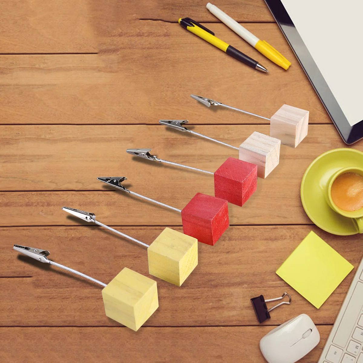 

Настольные держатели с зажимами, подставки для фотографий, зажимы для записей, деревянные подставки для записей, вывесок, меню, кубических с...