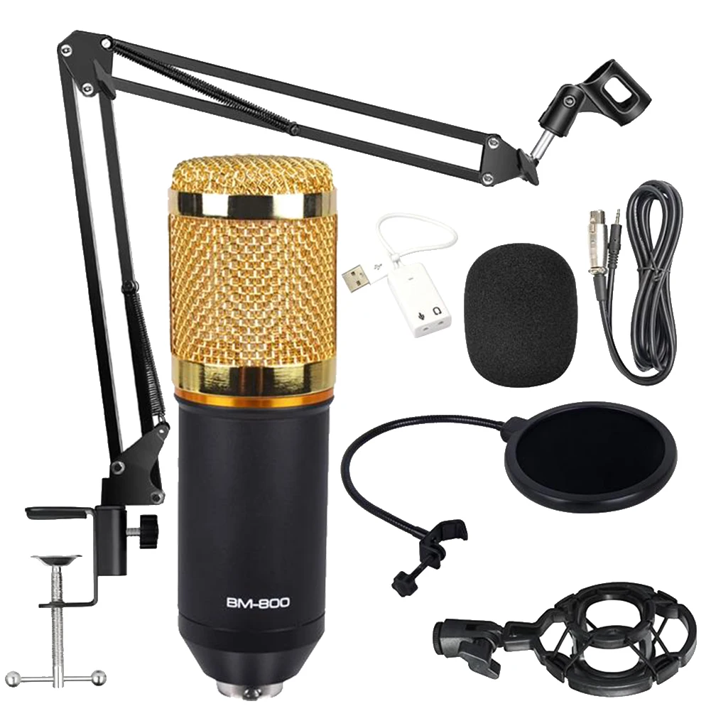 

Vocal Condenser Boom Stand Studio KTV Suspension Set Wired Loud Computer Accessories Sound Recording