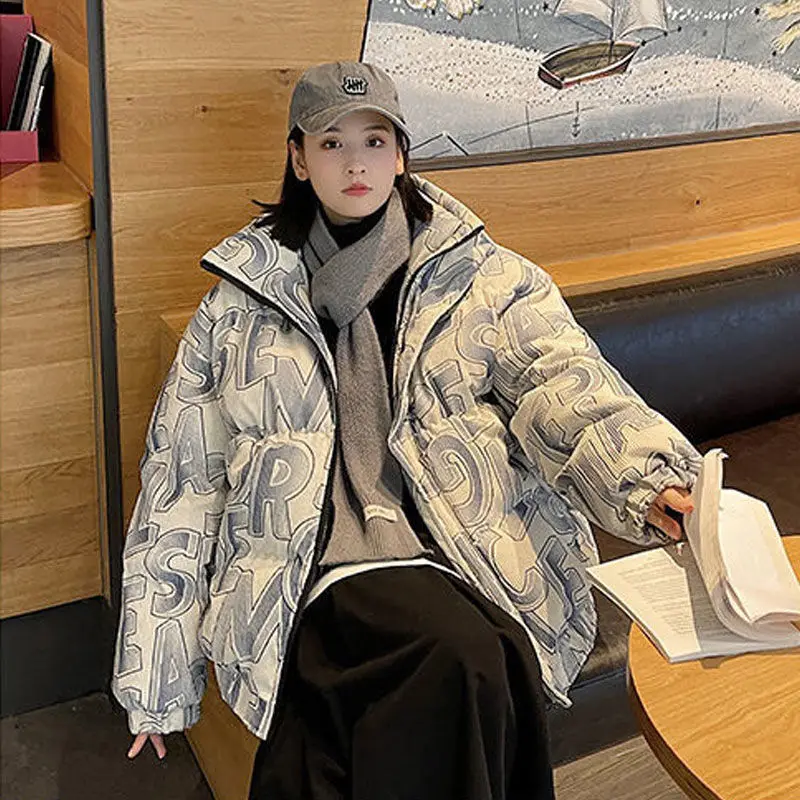 Winter Coat for Women Parkas Jackets Corduroy Cotton Suit Warm Thickening Oversize Bread Jacket Korean Fashion Retro