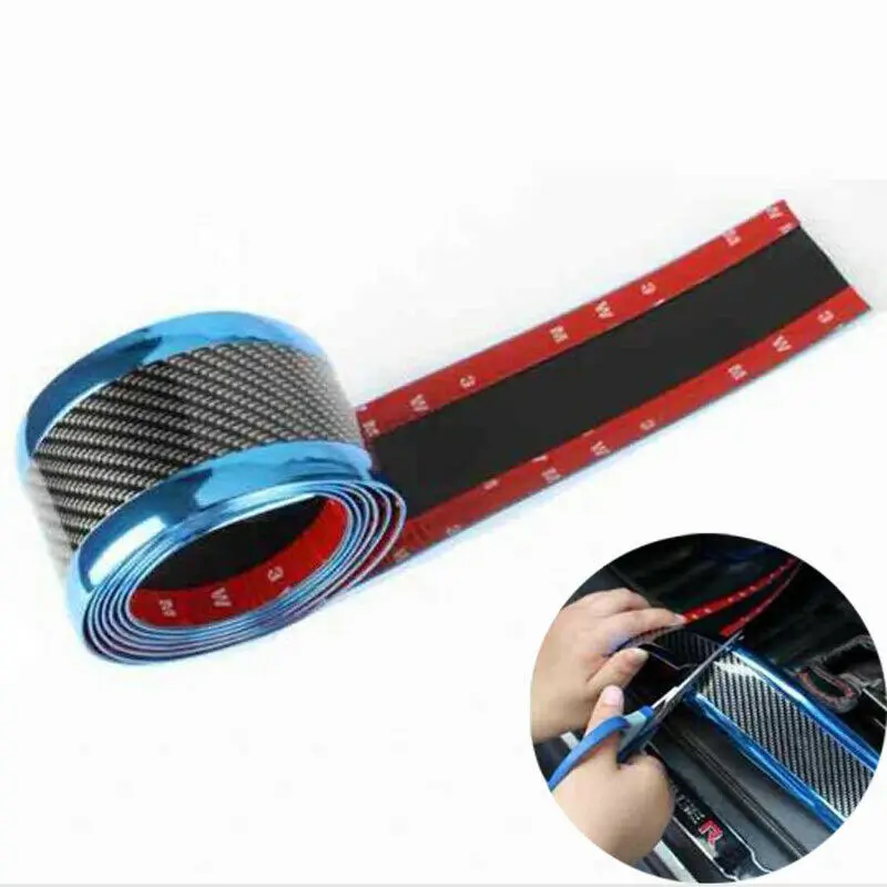 

1 Meter Diy Door Sill Protector Edge Guard Durable Car Door Pedal Trim Bumper Car Styling Rubber Moulding Strip Rubber Universal