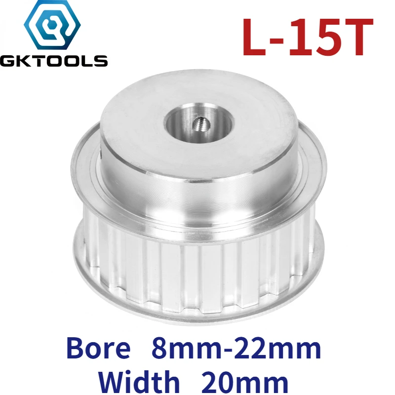 

BF Type 15 Teeth L Timing Pulley Hole 8/10/12/12.7/14/15/16/17/18/19/20/22mm For Width 20mm