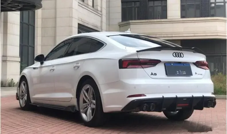 Диффузор заднего бампера для Audi A5 S5 Sline RS5 Sportback B9 2017 2018 2019 спойлер на дверь