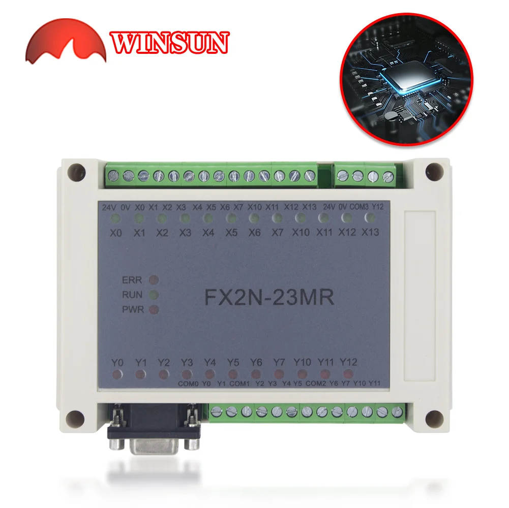 FX2N-23MR программируемый логический контроллер PLC Automation, 12 входов, 11 выходов, 24 В, 5 А