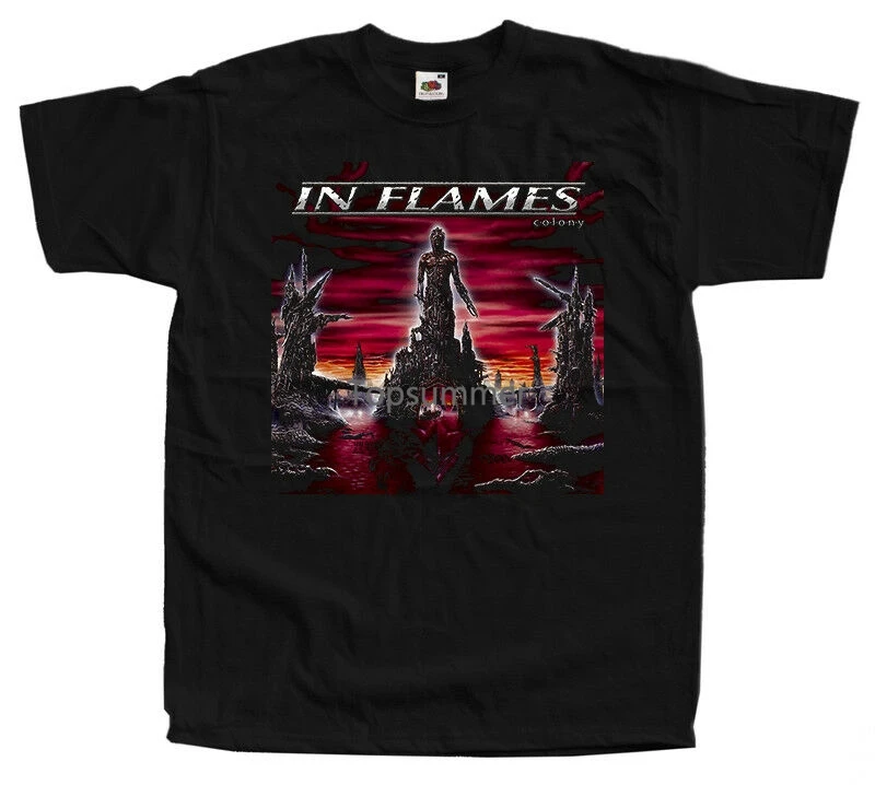 

In Flames Colony Album Cover Dtg T Shirt Black All Sizes S-5Xl