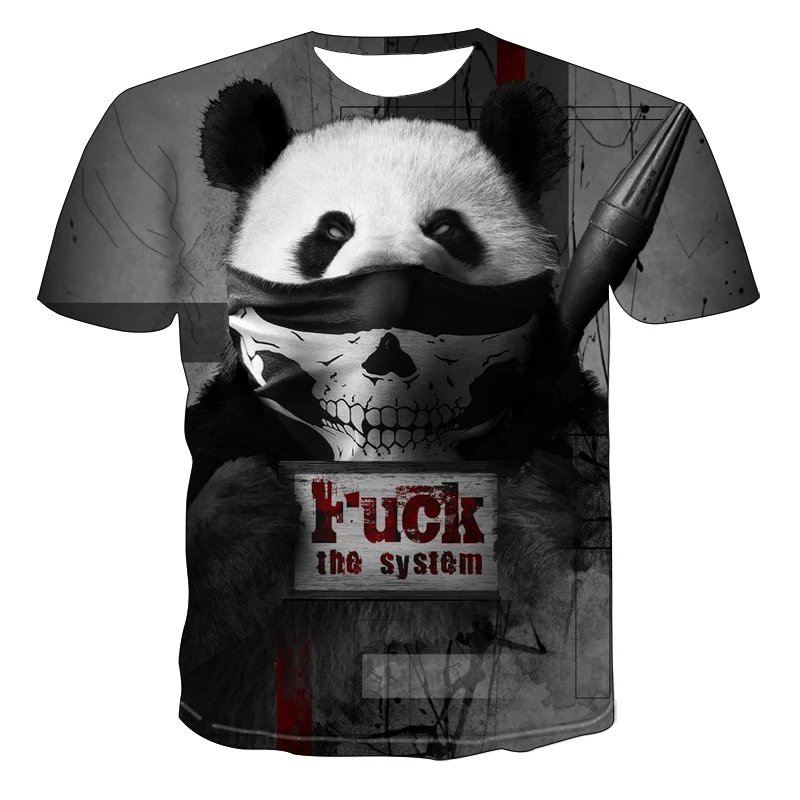 

2022 Animal Gorilla Monkey Summer 3D T-Shirt Fashion Pattern Casual Short Sleeve Street Hip Hop Oversized Men Tops Sleeved Loose