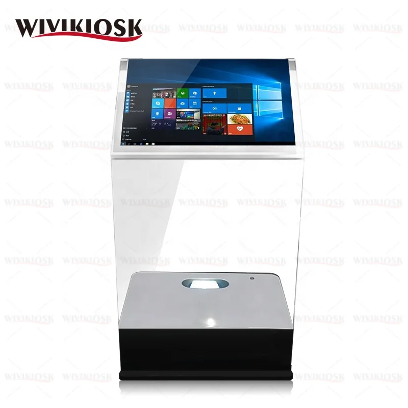 

30" Interactive Holographic Transparent Touch Foil Kiosk, Holo Interactive Projection Glass Touch Film
