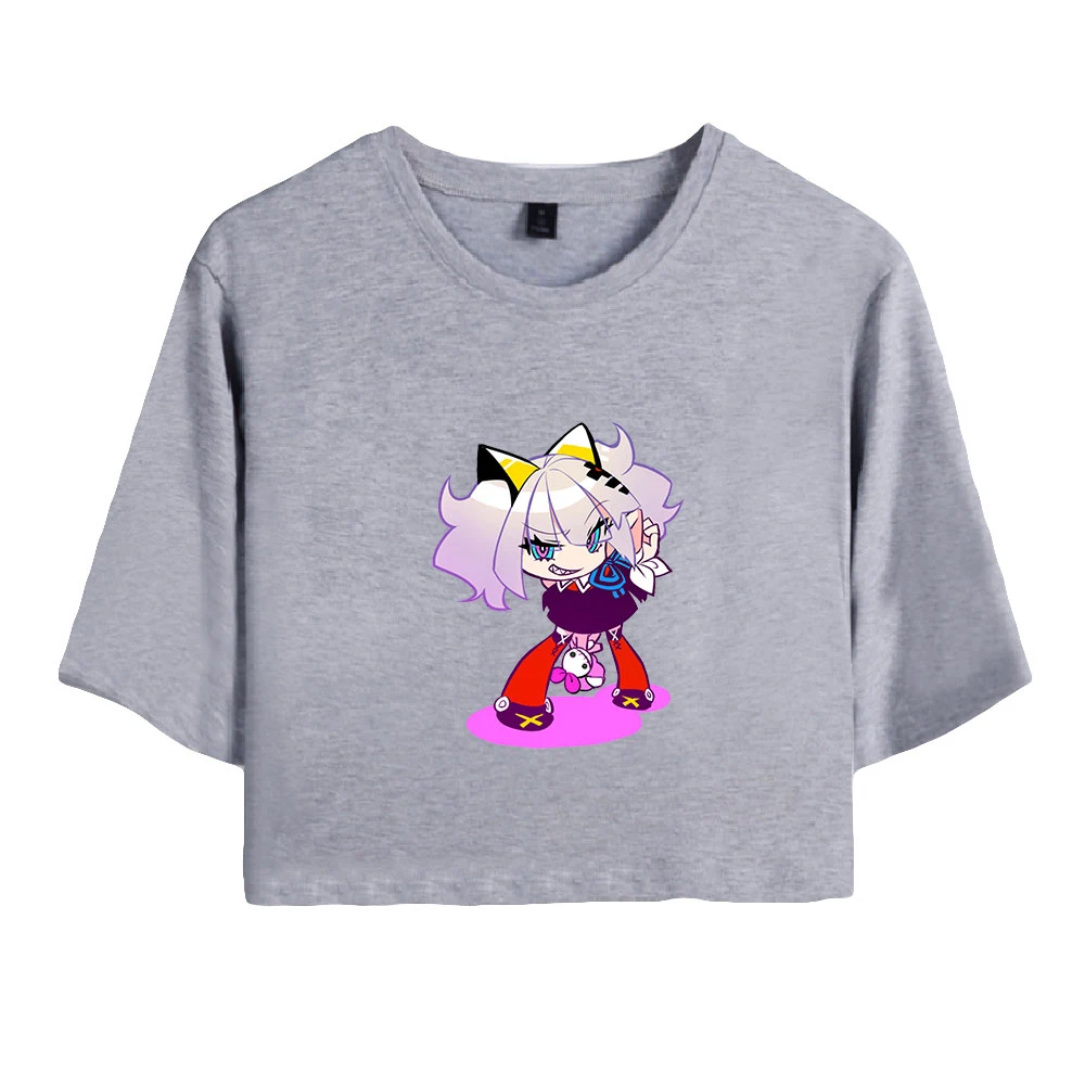 

Новинка Kawaii KaguyaLuna весенне-летняя Праздничная Молодежная Женская Сексуальная футболка с открытыми животными в стиле аниме Y2K модные футболк...
