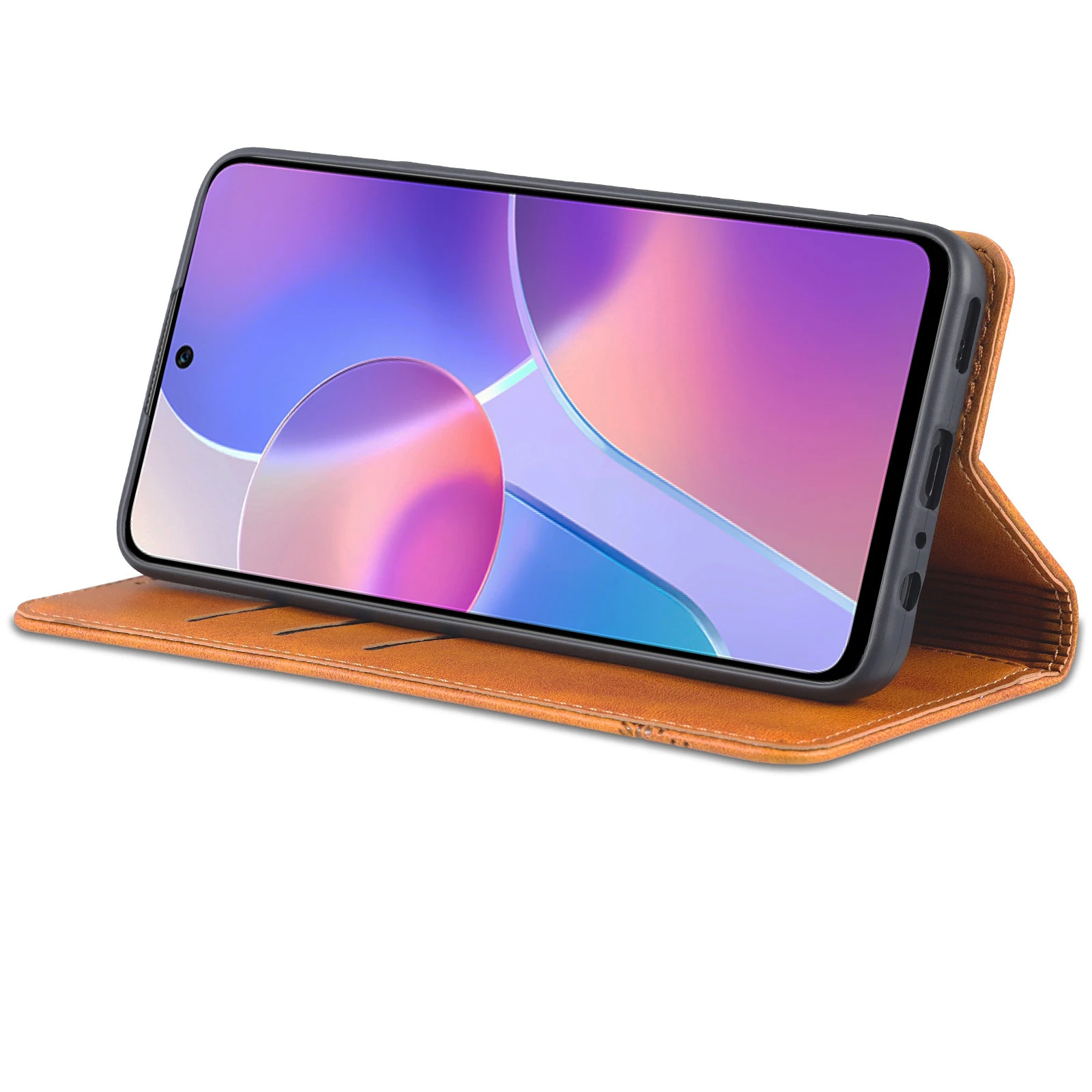Роскошный Магнитный кожаный чехол-книжка для Huawei Honor X8 |