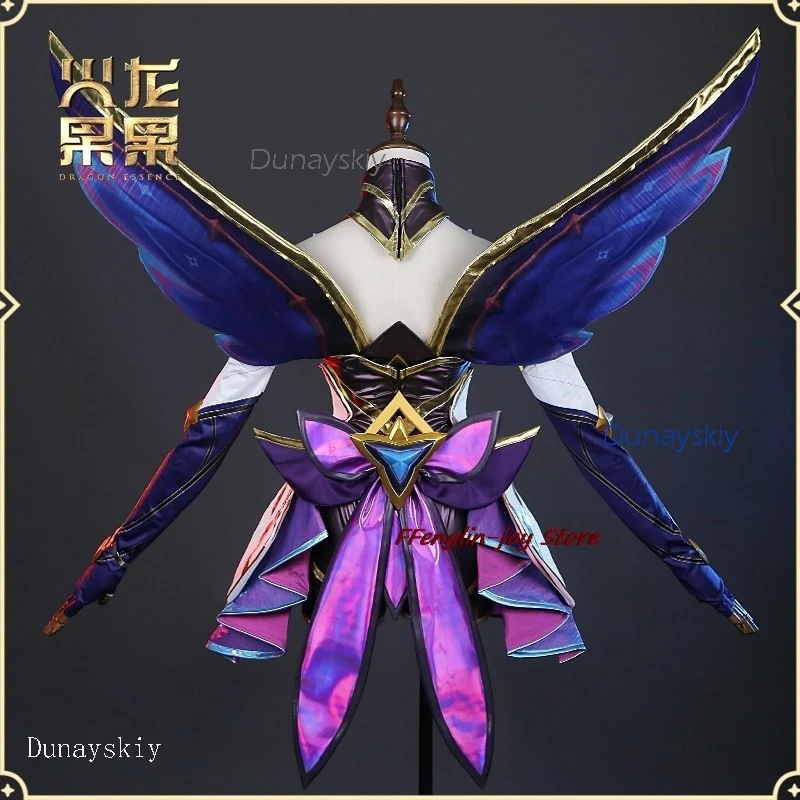 Фото Костюм для взрослых Акали, косплей по игре Star Guardian, женский карнавальный наряд, униформа для Рождества, платья, одежда №3