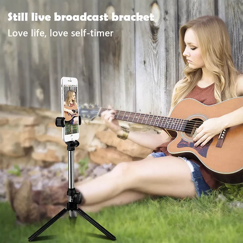 

Palo Selfie 4 In 1 Wireless Bluetooth compatible Selfie Stick Foldable Monopod Handheld Stick for Iphone Xs 11 Selfi Stick